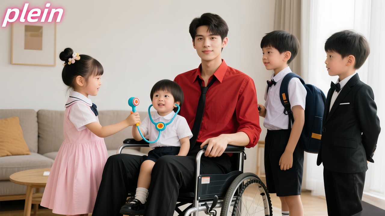 Les 4 enfants sauvent un homme évanoui sur le chemin du collège, il s'avère être leur père PDG!❤