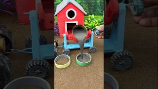 Satisfying Mini Concrete Pour For Twin Pillar Foundation #shorts