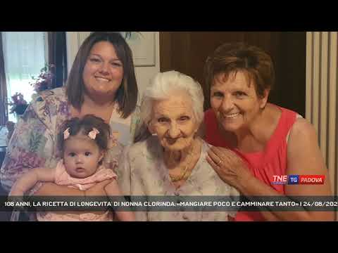 108 ANNI, LA RICETTA DI LONGEVITA' DI NONNA CLORINDA:«MANGIARE POCO E CAMMINARE TANTO» | 24/08/2023