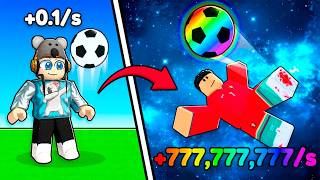 I Went From Noob to MAX LEVEL in Roblox Kick Ball to Space