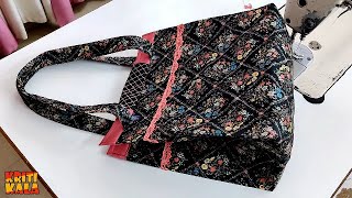 केवल 50 रूपये के खर्च से बनाये सुन्दर पर्स डिजाइन || Ladies Purse Design Full Cutting and Stitching