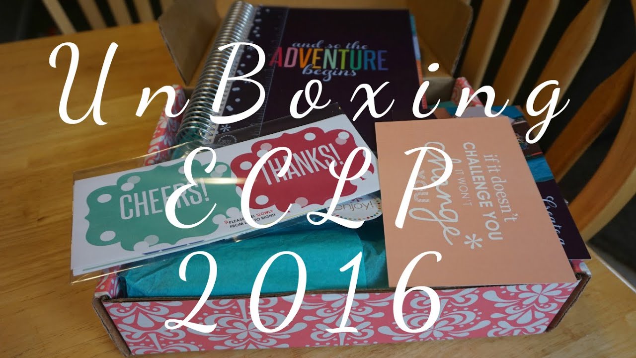 Erin Condren Life Planner Unboxing 2015/2016 - YouTube