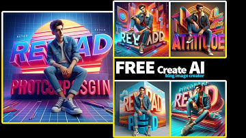 How To Generate 3D Name Images with AI| bing image creator