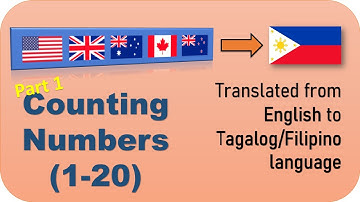 Counting Numbers (Part 1) | English to Tagalog/Filipino Translation