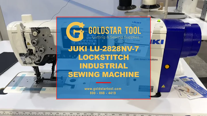 Trade Show - JUKI LU-2828NV-7 Lockstitch Industrial Sewing Machine - Goldstartool.com - 800-868-4419