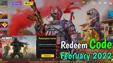 February 2022 New Redeem Code | CODM Codes | Redeem Code COD Mobile 2022