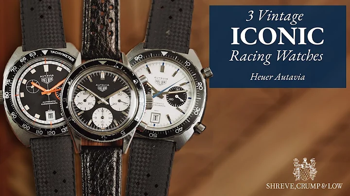3 Vintage Heuer Autavia from the 1970s