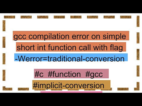 gcc compilation error on simple short int function call with flag -Werror=traditional-conversion