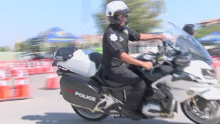 California highway patrol's fresno branch hosted the competition
putting officers through a series of tests and obstacles. cbs 47's
angelica lei lani gives u...