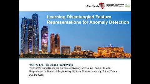 [ICIP 2020] Learning Disentangled Feature Representations for Anomaly Detection