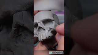 Sculpting skull using polymer clay | Using Super Sculpey Firm | Polymer Clay Tutorial