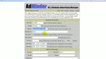 Adminder Ad Tracking Tutorial