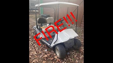 Rebuilding a 1994 EZ-GO TXT that was in a fire!!! Meltdown part 1.