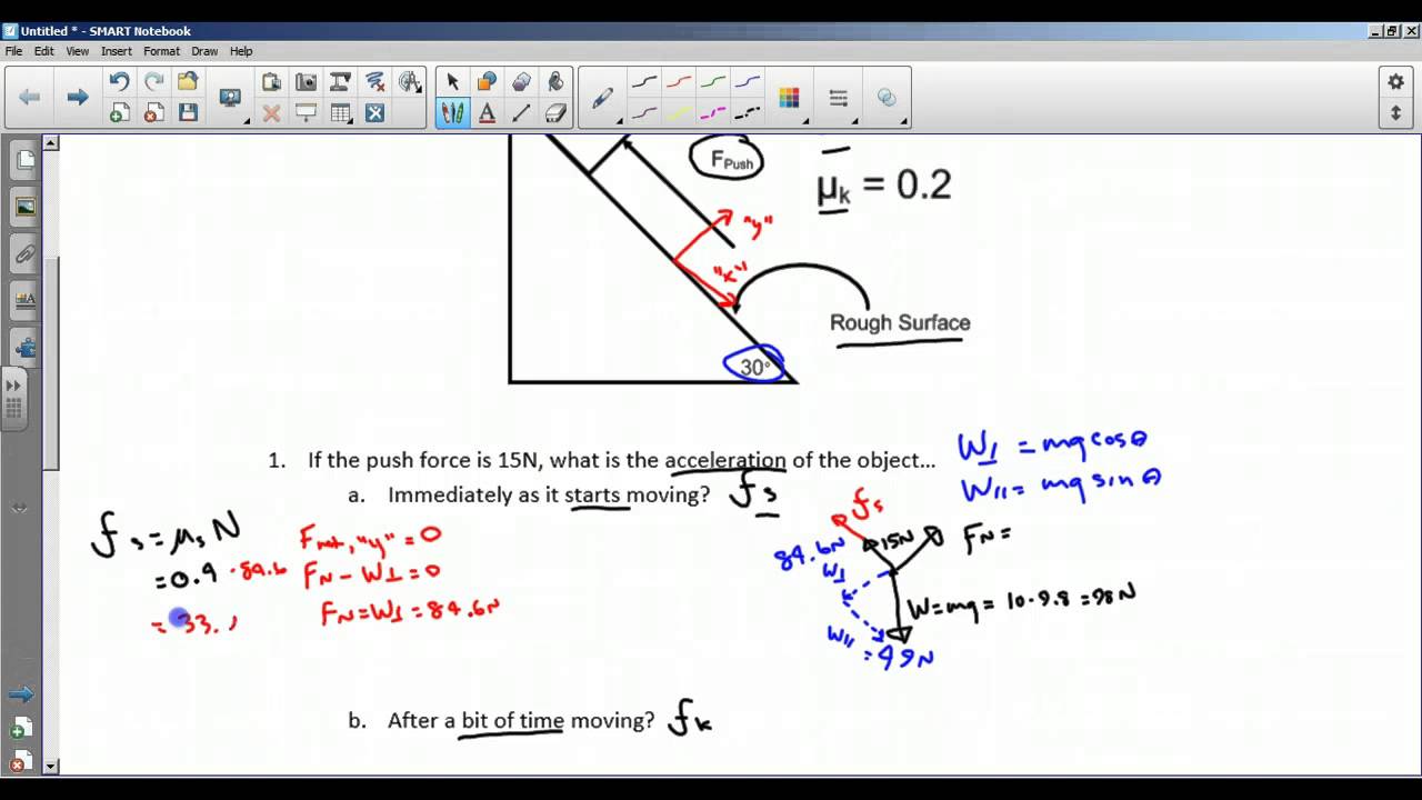 Inclined Planes Worksheet 1 - YouTube