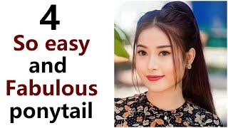 4 So Easy and Fabulous ponytail - different type of ponytail | pony hairstyle