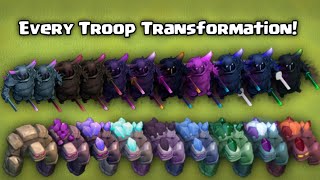 Every Troop Timelapse Upgrade | Transformation and Animation  Clash of Clans