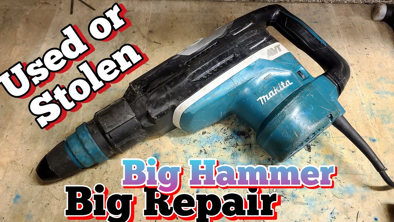 It's too clean. Fixing a big Makita HR5212C Rotary hammer that won't hammer or rotate. 
