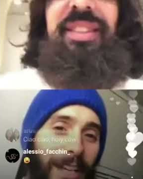 Smiley Jared on Gucci’s IG live, 11/6/2017