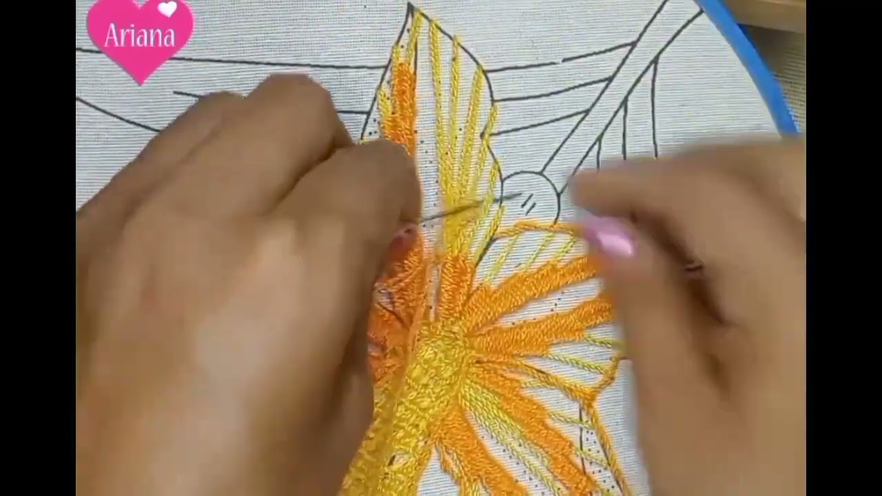 3 PUNTADAS DIFERENTES PAR BORDAR ORQUIDEAS