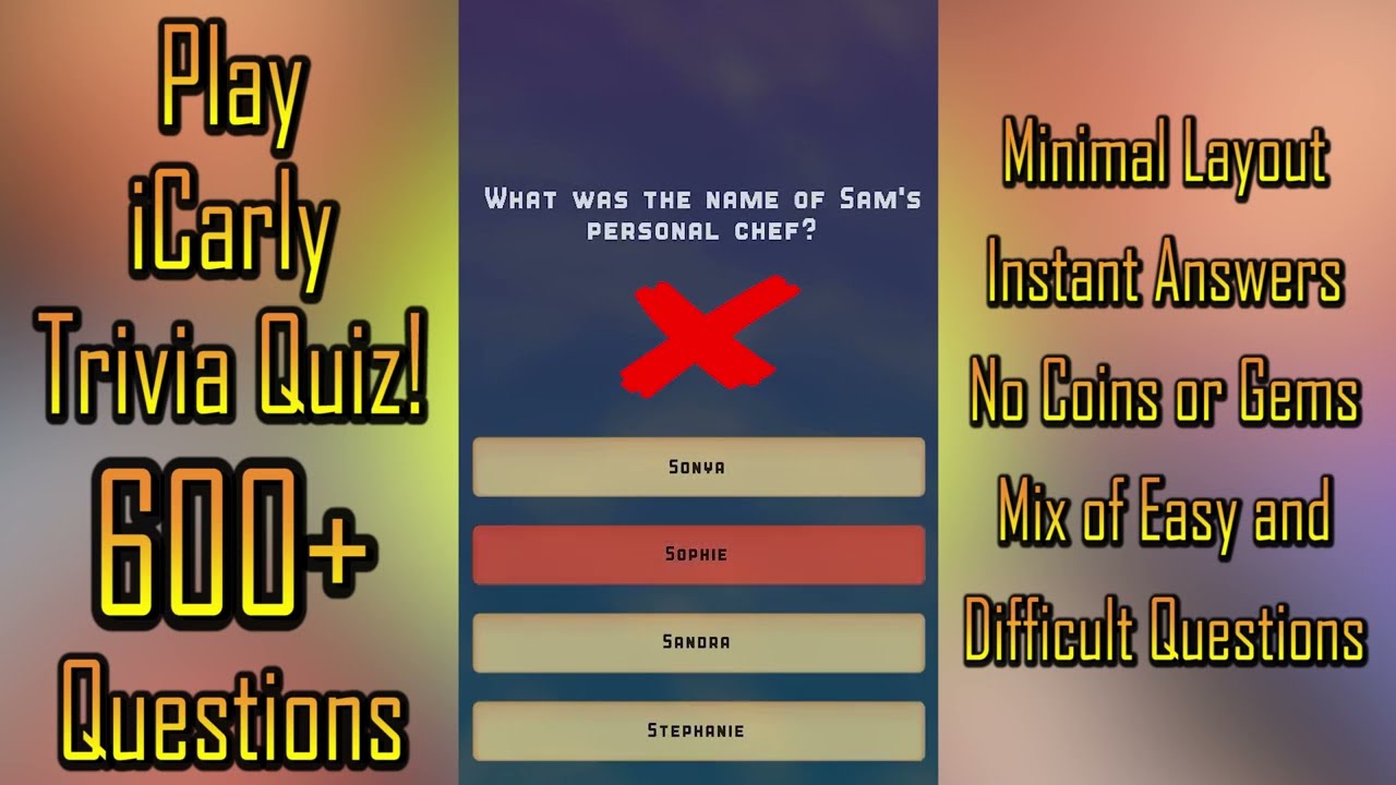 iCarly Trivia Quiz - Apps on Google Play
