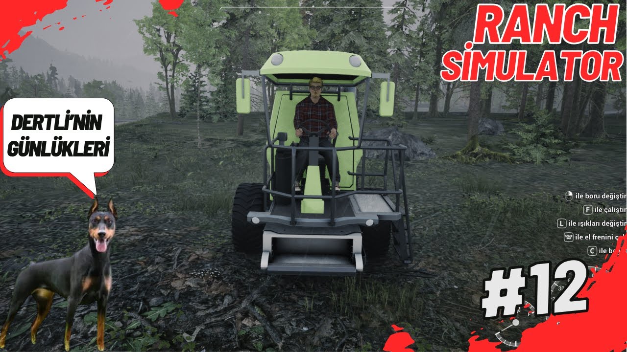 Ranch Simulator 12.Bölüm| Tarla İşine Girdik | Köpeğimiz oldu 🐶| Traktör ve Biçerdöver Aldık