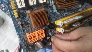 Sửa chữa mainboard MÁY TÍNH bị phù tụ và thay tụ cực dương cực âm của máy tính.
