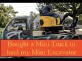 Bought a mini suzuki truck to haul my mini excavator