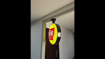 360 degree LED ceiling suspend rotary light box sign #lightbox #ledlightbox