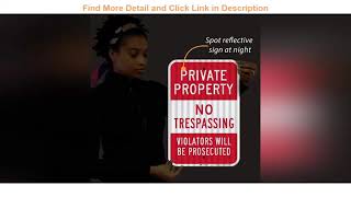 New Product SmartSign Private Property No Trespassing Sign, Violators Prosecuted Sign, 12 x 18 Inch