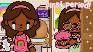 My Daughter STARTED HER FIRST PERIOD! *ROUTINE* 😭 || WITH VOICE🔊 || Toca Boca Roleplay #tocaboca screenshot 4