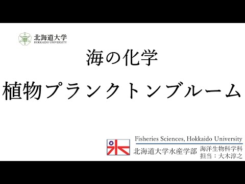 海の化学ー植物プランクトンブルームー (Marine Chemistry-Phytoplankton Bloom-)