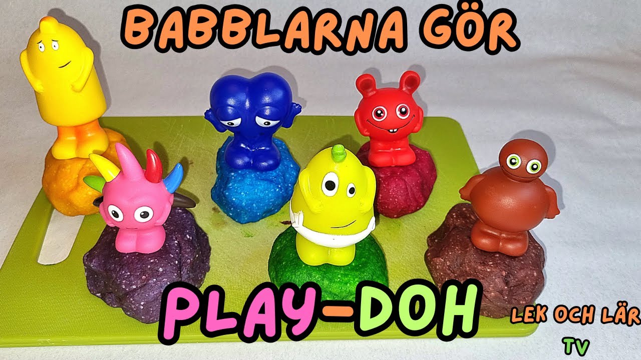 Babblarna Gör Egen Play Doh Leklera - Lek och Lär Med Babblarna