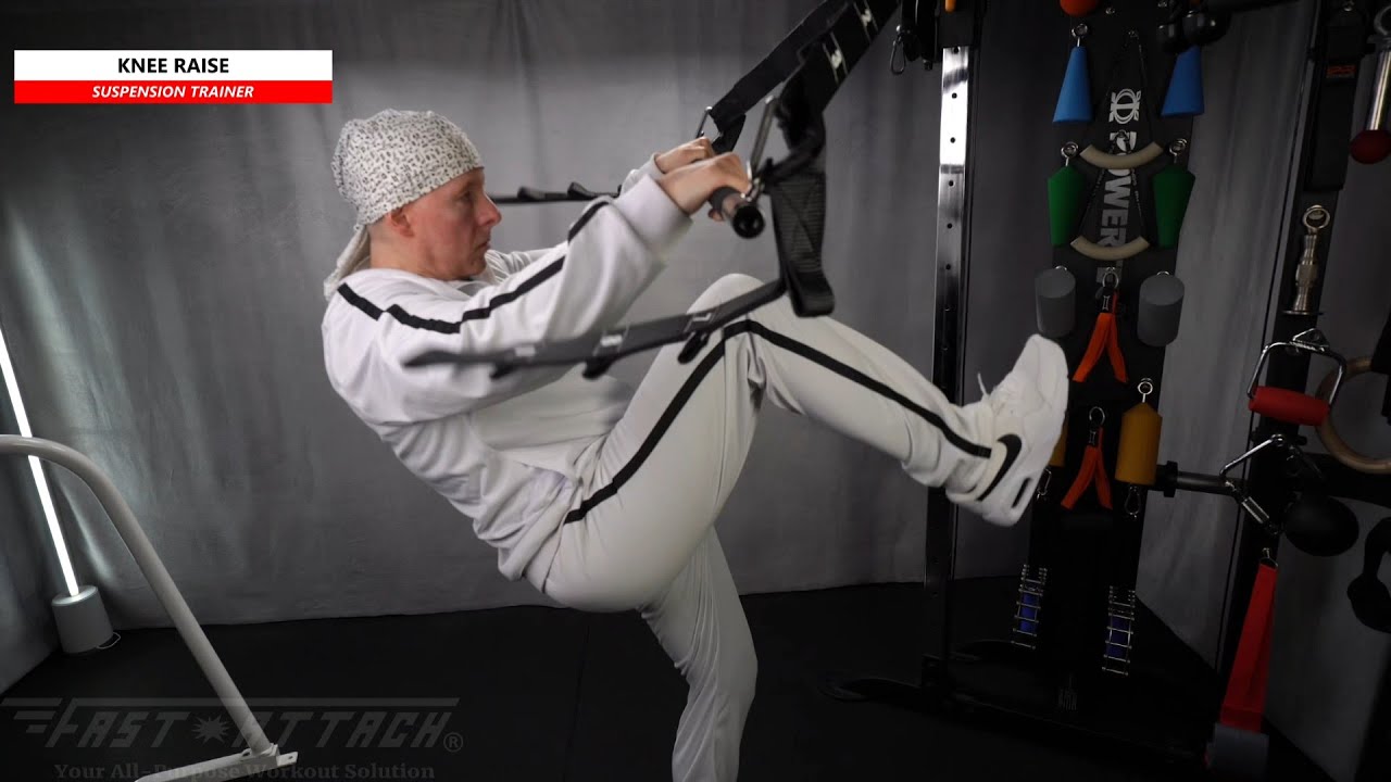 Suspension | Knee Raise | Long Bar | Fast-Attach All In 1 Fitness Strap