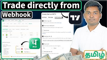 How to Place Trade on Dhan through TradingView Using Free Webhook | Live Demo | தமிழ்