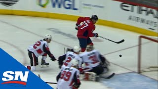 Capitals T.j Oshie Casually Chips Backhand Past Anders Nilsson For Goal