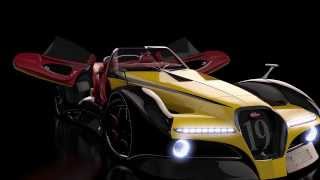 Bugatti 12.4 Atlantique concept Grand Sport - Full HD 3D animation Bugatti 12.4 Atlantique concept Grand Sport - Full HD 3D animation