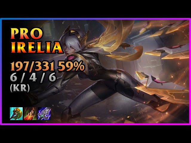 PRO Irelia Replay yoyzxzx Played 197 59% games | KDA 6 / 4 / 6 MID