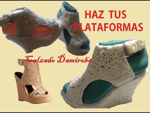 SANDALIAS DE PLATAFORMA PASO A PASO VIDEO 2 - YouTube