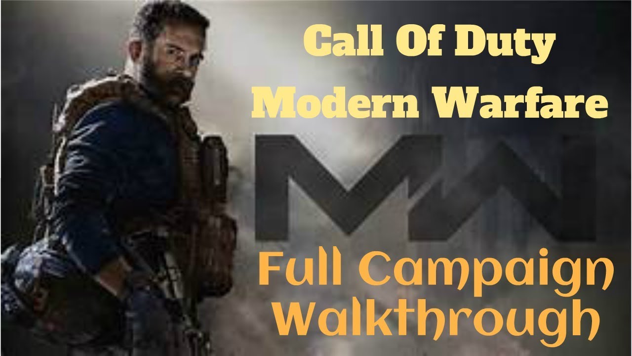 Call Of Duty Modern Warfare Full Campaign Walkthrough