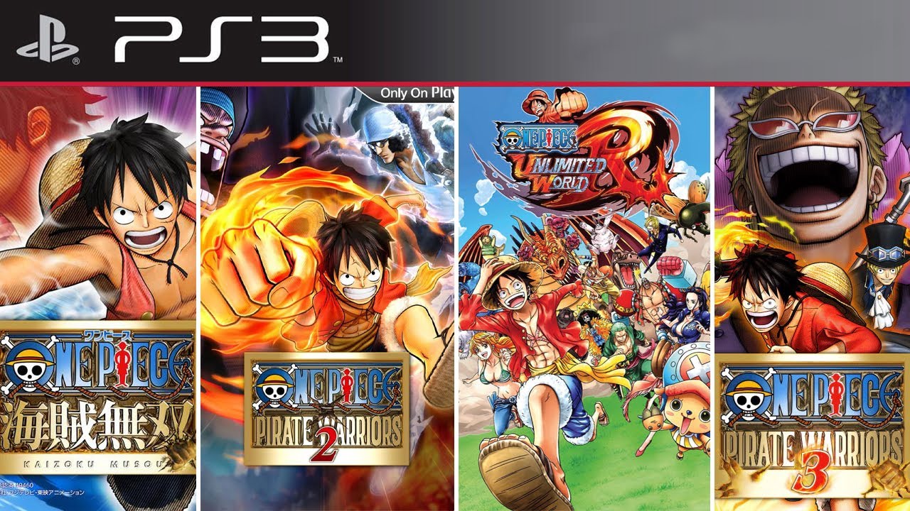 OS JOGOS DE ONE PIECE NO PLAYSTATION 3! 