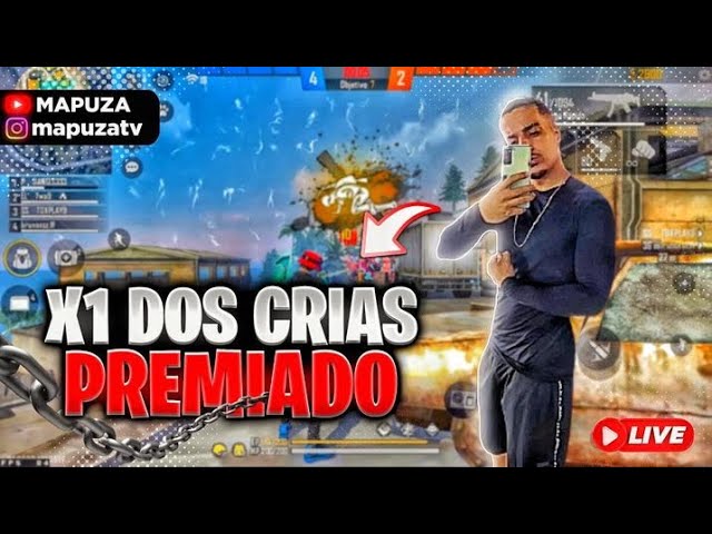 X1 DOS CRIA AO VIVO 🔥 SALA PREMIADA LIVE FF 🔥 FREE FIRE AO VIVO 