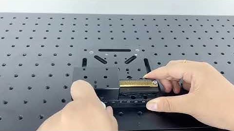 X Axis 80mm Manual Linear Stage Dovetail Guide Rail Optical Sliding Platform