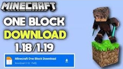 How to Download and Install ONE BLOCK Survival World in Minecraft 1.19