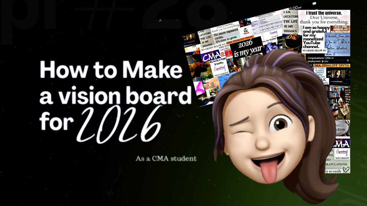 Vision Board 2026 ✨ | CMA Students Must Watch | Design Your CMA Success | CMA Together 