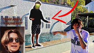 Confronting LIL HUDDY at the HYPE house (he was NOT happy).....