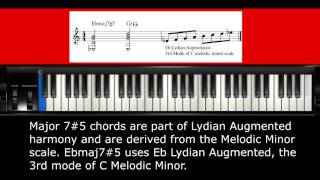 How to Play on Major7(#5) Chords Jazz Harmony Lesson