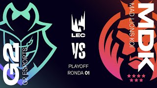 G2 ESPORTS VS MAD LIONS KOI - MAPA 1 - LEC 2024 - SPRING SPLIT - LEAGUE OF LEGENDS - PLAYOFFS 2