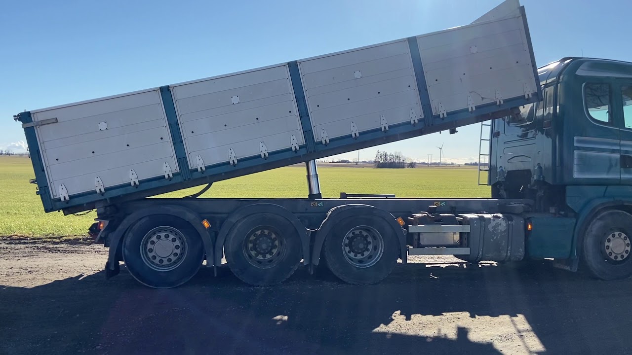 Lastbil Scania R480 Tippbil med spannmålsflak