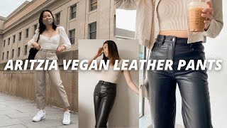 BEST VEGAN LEATHER PANTS  ARITZIA Melina Pant vs Command Pant