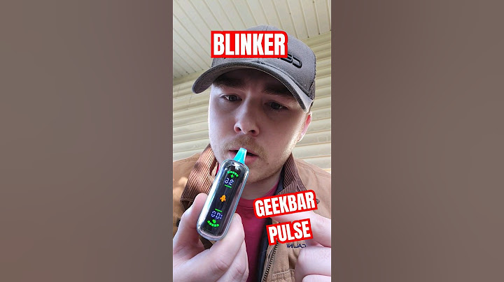 GeekBar PULSE Blinker!! Worlds First Full Screen Disposables...